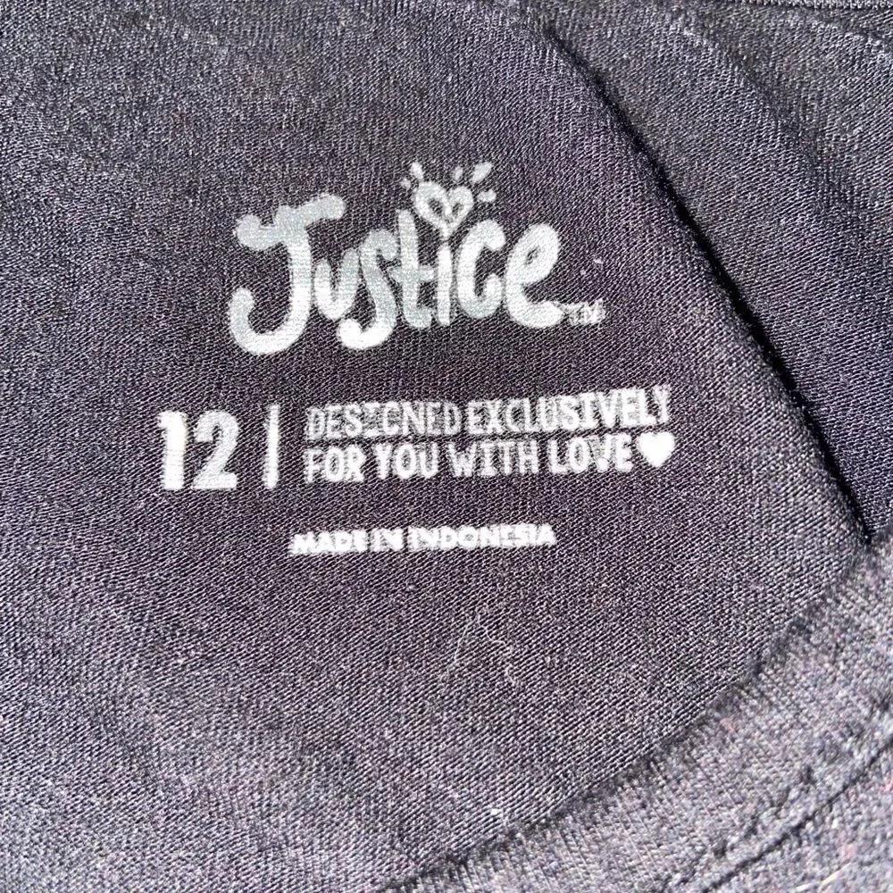 Girls justice long sleeve bling dog tee